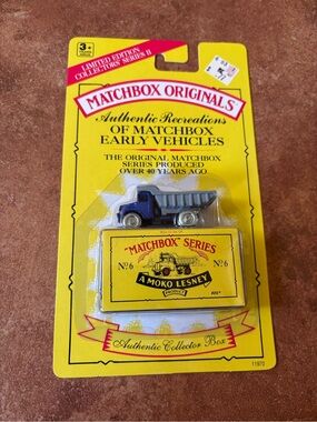 New Matchbox Originals A Moko Lesney Product No. 6 Euclid Dump Truck